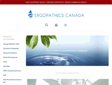 Tablet Screenshot of ergopathics.com